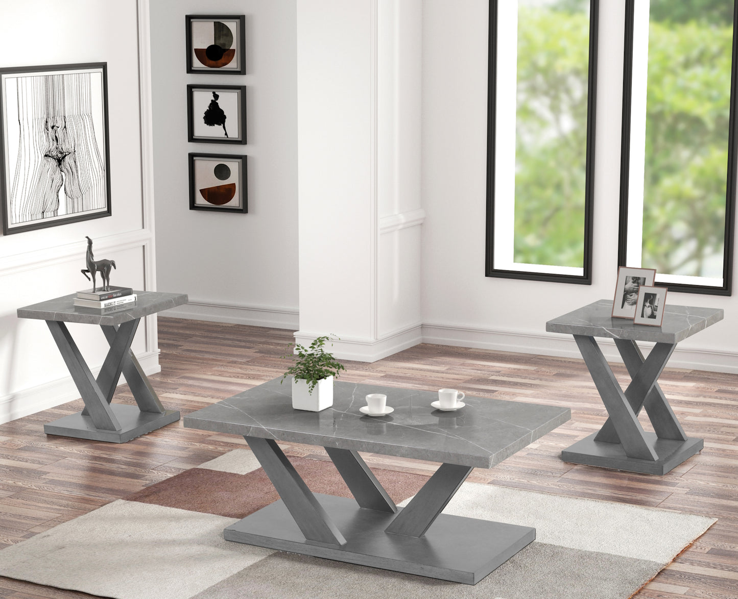 3PC Contemporary Table Set