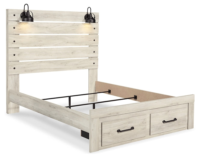 Cambeck  Panel Bed With 2 Storage Drawers