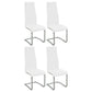 Montclair Upholstered Dining Side Chair White (Set of 4)