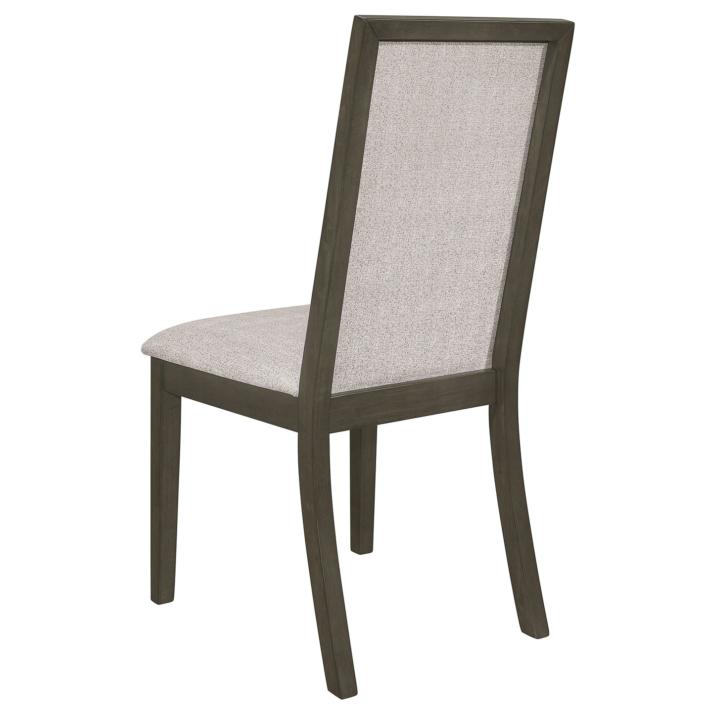 Kelly Upholstered Dining Side Chair Dark Grey (Set of 2)