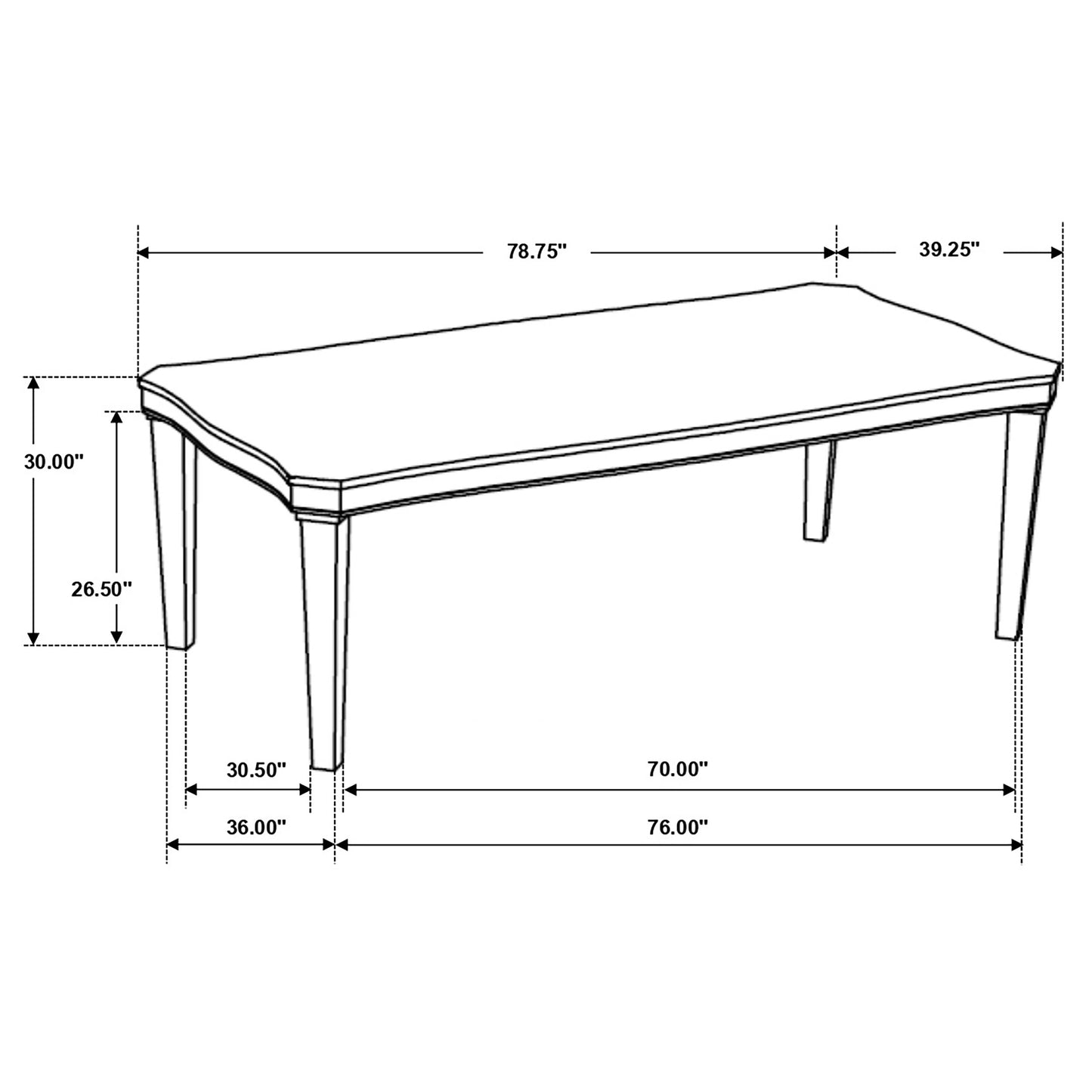 Ronnie 5-piece Rectangular Dining Table Set Rustic Cream