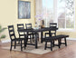 Newport Rectangular 72-inch Wood Trestle Dining Table Black