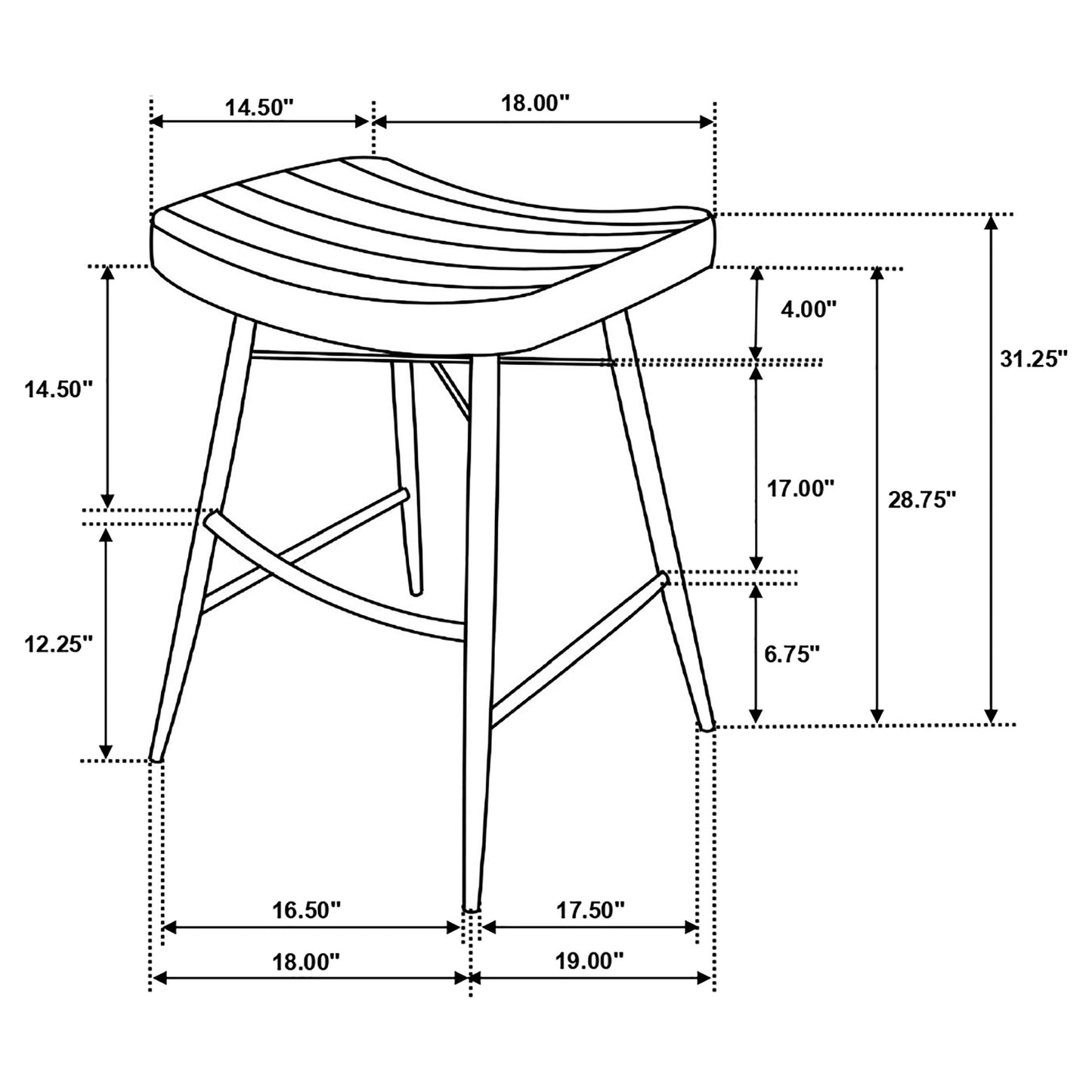 Bayu Leather Upholstered Bar Stool Espresso (Set of 2)