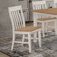 Kirby Wood Dining Side Chair Rustic Off White (Set of 2)