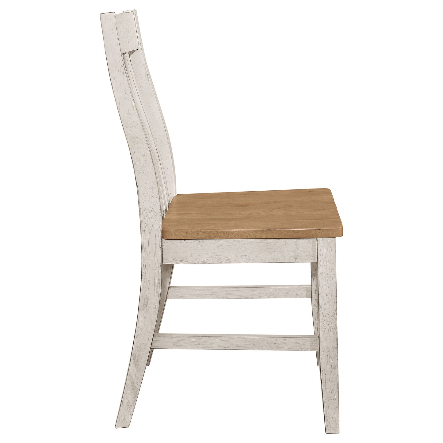 Kirby Wood Dining Side Chair Rustic Off White (Set of 2)