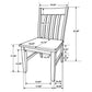 Kirby Wood Dining Side Chair Rustic Off White (Set of 2)