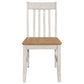 Kirby Wood Dining Side Chair Rustic Off White (Set of 2)