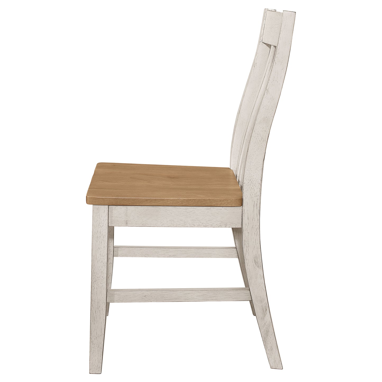 Kirby Wood Dining Side Chair Rustic Off White (Set of 2)