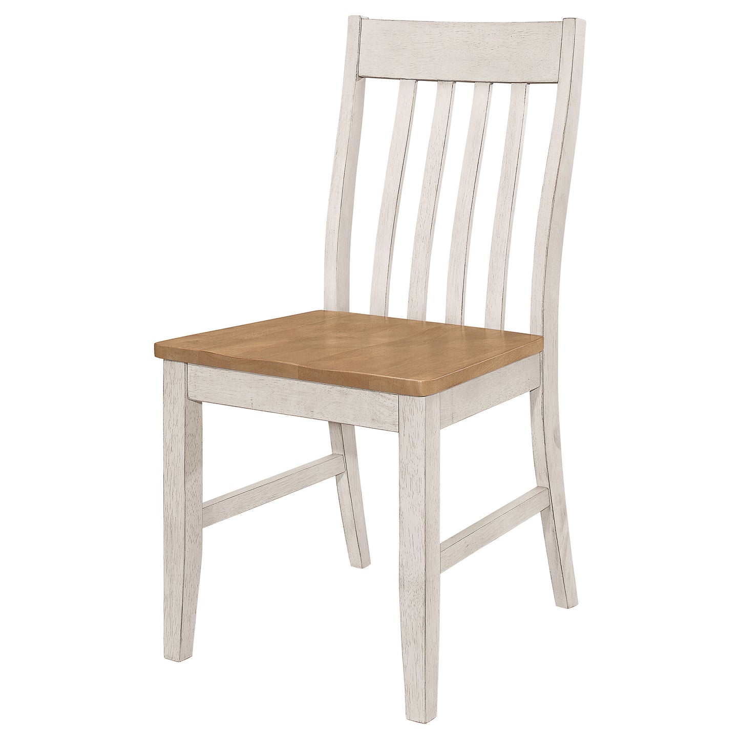 Kirby Wood Dining Side Chair Rustic Off White (Set of 2)