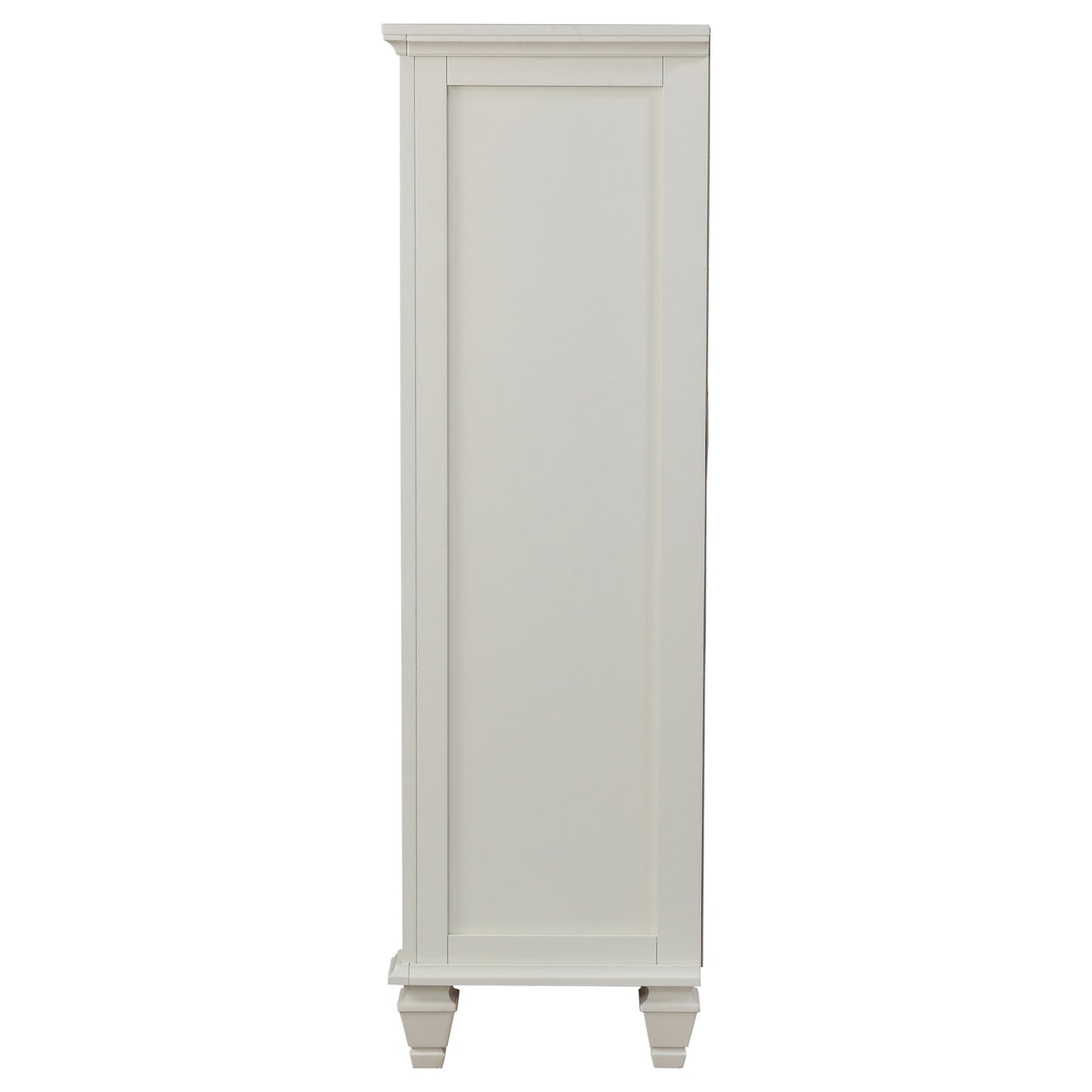 Sandy Beach 8-drawer Door Chest Cream White