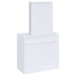 Harvey Vanity Set with Lift-Top Stool White