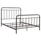 Livingston Metal Eastern King Open Frame Bed Dark Bronze