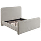 Wren Upholstered Queen Panel Bed Grey