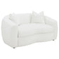 Isabella 3-piece Faux Sheepskin Upholstered Sofa Set Natural