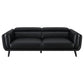 Shania 2-piece Upholstered Low Back Sofa Set Black