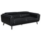 Shania 3-piece Upholstered Low Back Sofa Set Black