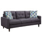 Watsonville 2-piece Upholstered Track Arm Sofa Set Grey