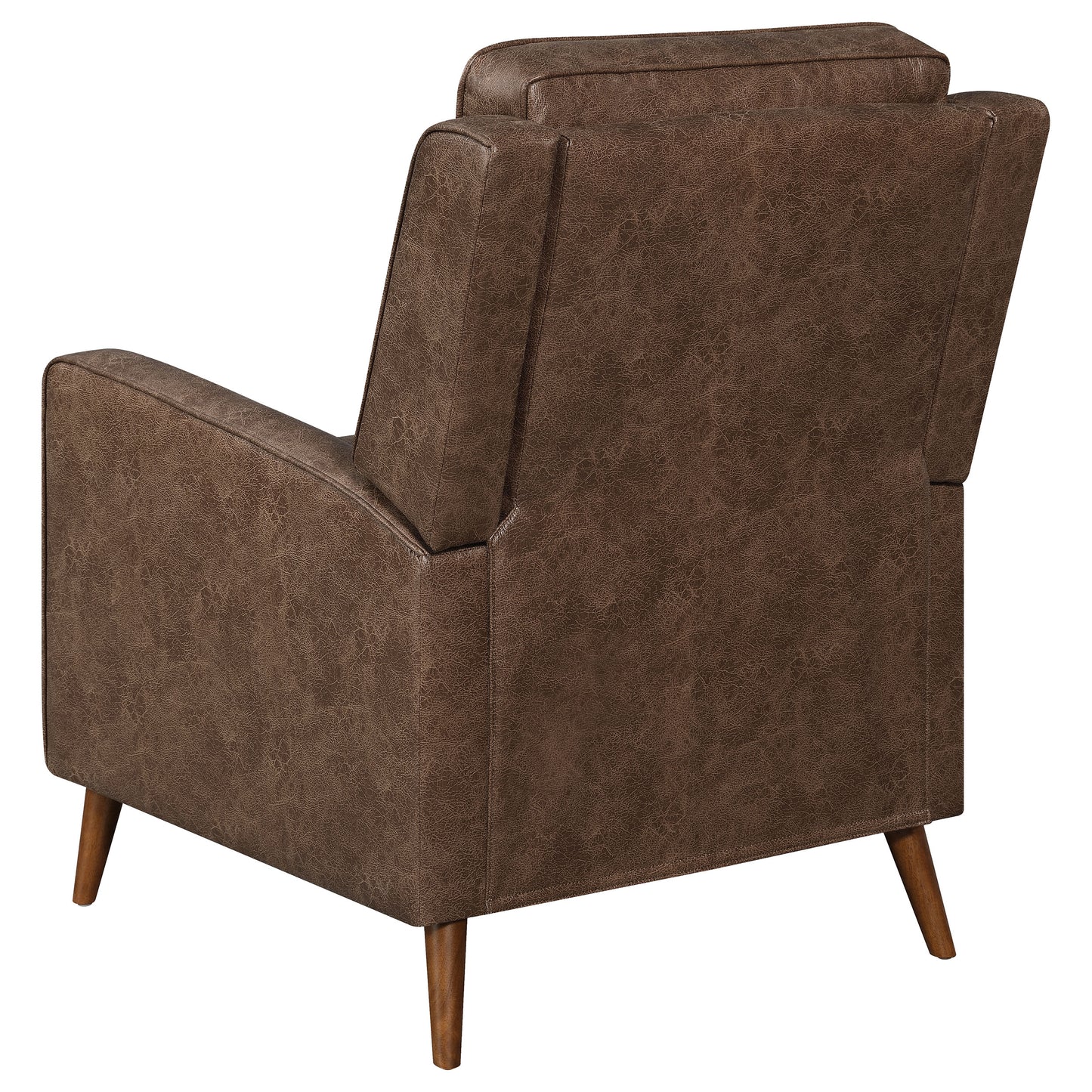 Davidson Upholstered Tufted Push Back Recliner Brown