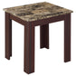 Rhodes 3-piece Faux Marble Top Coffee Table Set Brown