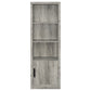 Burke 3-shelf Engineered Wood Media Tower Grey Driftwood