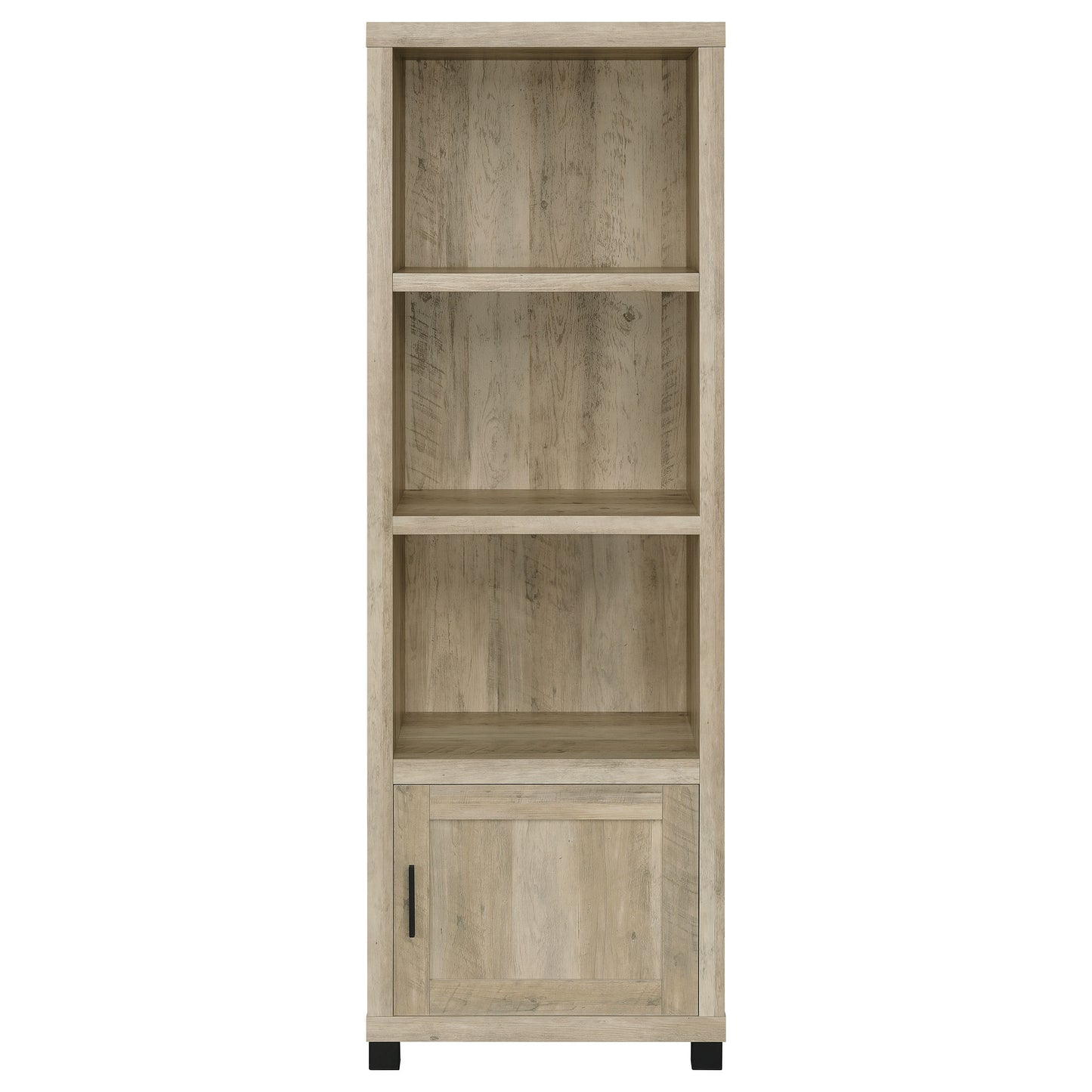 Sachin 3-shelf Engineered Wood Media Tower Distressed Pine