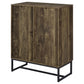 Carolyn 2-door Engineered Wood Accent Cabinet Rustic Oak