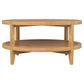 Camillo Round Solid Wood Coffee Table Maple Brown
