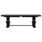 Florence 126-inch Extension Dining Table Distressed Black