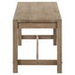 Scottsdale Wood Trestle Base Dining Bench Washed Brown