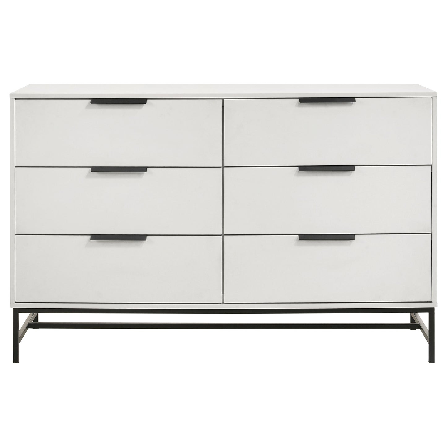 Sonora 6-drawer Bedroom Dresser White