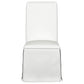 Shawna Upholstered Skirted Dining Chair White (Set of 2)