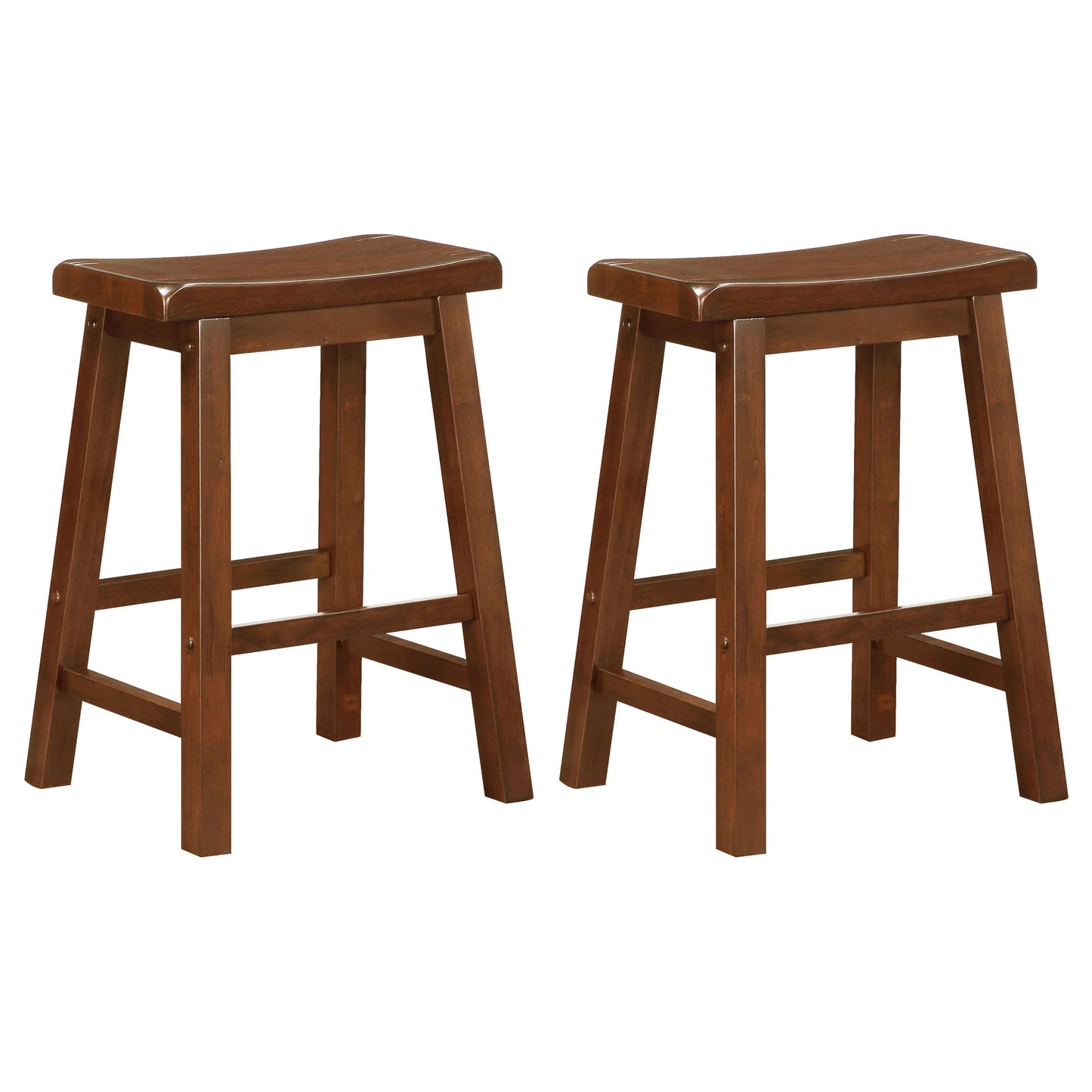 Durant Wood Backless Counter Stool Chestnut (Set of 2)