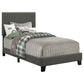 Boyd Upholstered Twin Panel Bed Charcoal