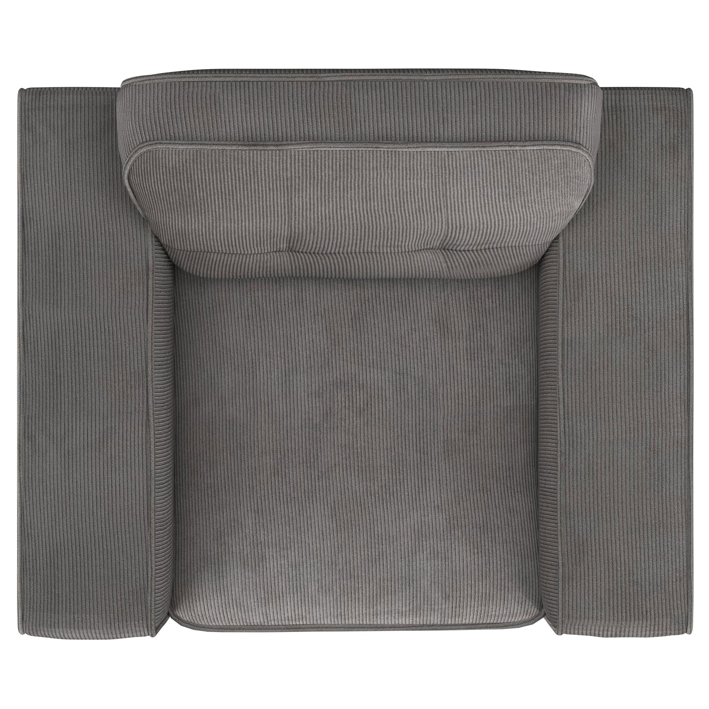 Deerhurst 3-piece Upholstered Track Arm Sofa Set Charcoal