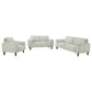 Deerhurst 3-piece Upholstered Track Arm Sofa Set Greige