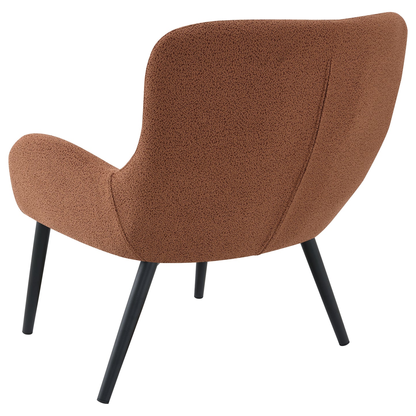 Calvin Upholstered Modern Arm Accent Chair Rust