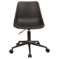 Carnell Upholstered Adjustable Home Office Desk Chair Brown