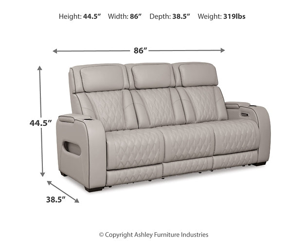 Boyington PWR REC Sofa with ADJ Headrest