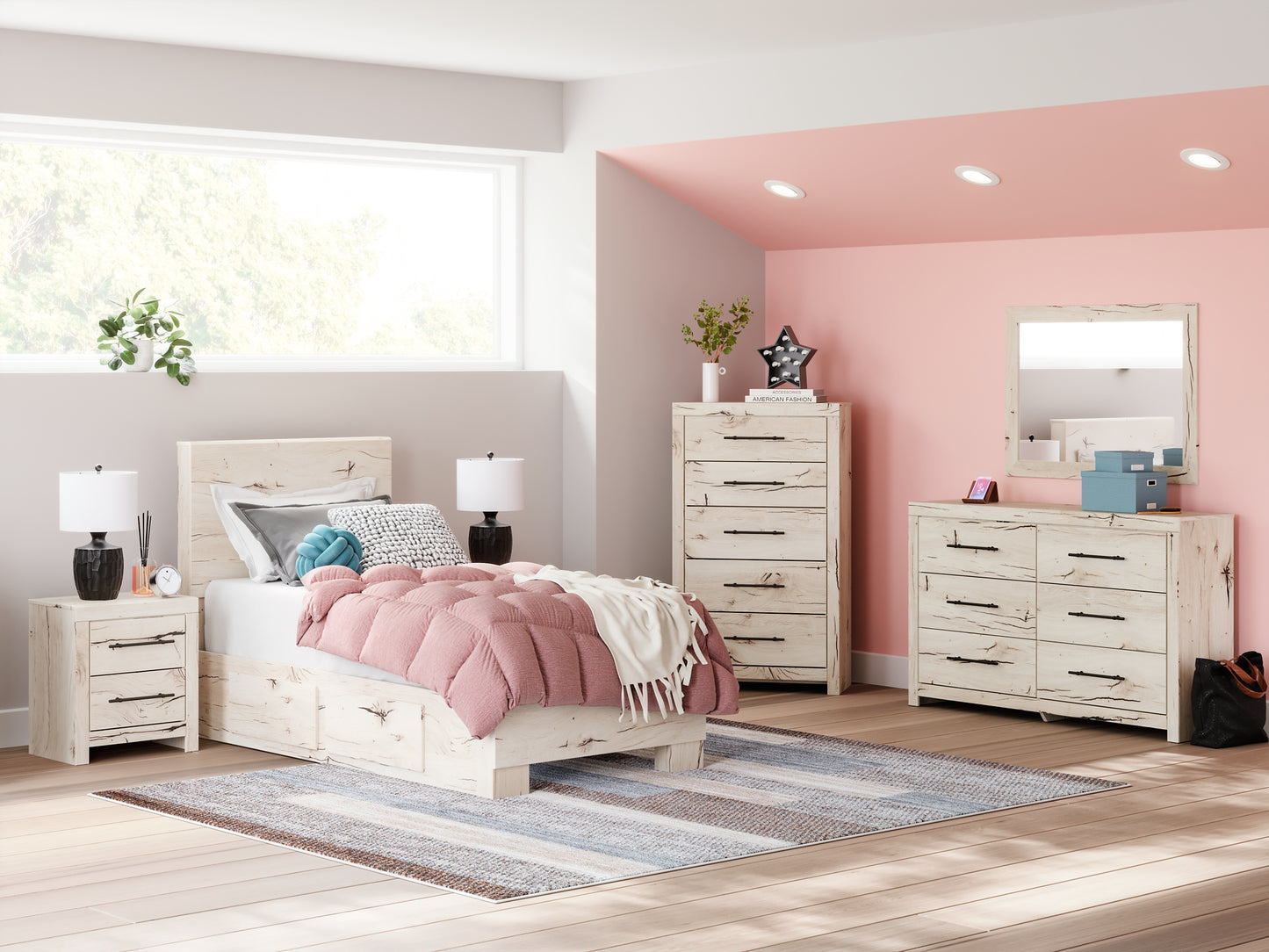 Lawroy Twin Panel Bed with Storage