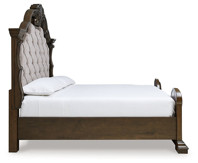 Maylee King Upholstered Bed with Dresser