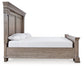 Blairhurst California King Panel Bed with Mirrored Dresser