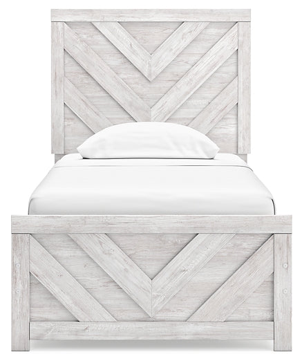 Cayboni Twin Panel Bed with Dresser