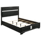 Miranda 54-inch Upholstered Queen Panel Bed Black