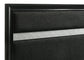 Miranda 55-inch Upholstered Queen Panel Bed Black