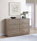 Kenora 6-drawer Dresser Barley Brown