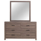 Brantford 6-drawer Dresser with Mirror Barrel Oak