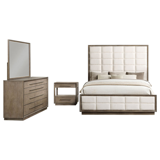 Durango 4-piece Queen Bedroom Set Taupe Oak