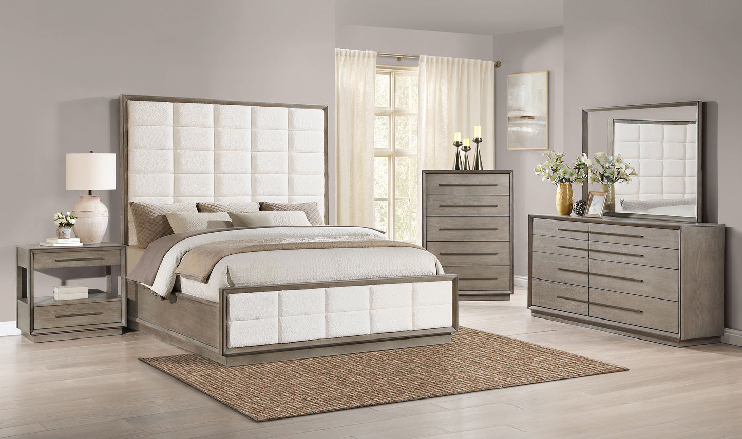 Durango 8-drawer Dresser and Mirror Taupe Oak