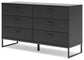 Socalle Twin Panel Headboard with Dresser, Chest and 2 Nightstands