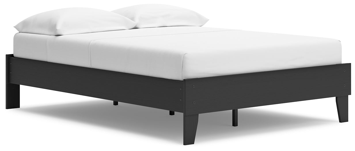 Socalle Full Platform Bed with Dresser and Nightstand